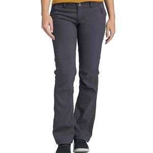 prAna Women’s Halle Roll-up, water-repellent pants, color “coal” dark grey, sz6